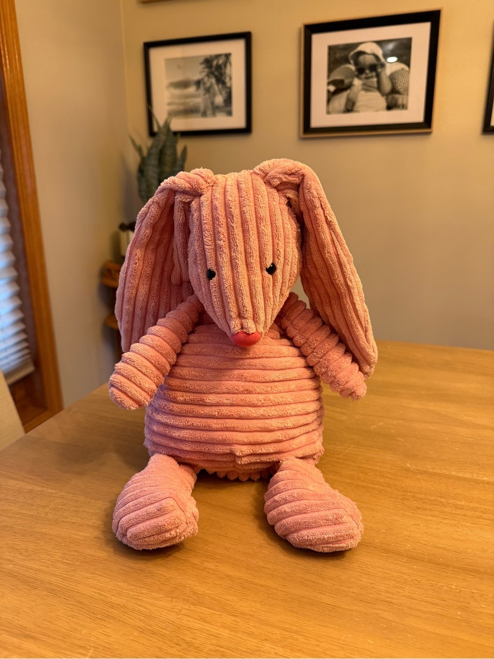 Jellycat Cordy Roy Hare Pink Bunny Large Rabbit Plush Soft Toy Corduroy Retired